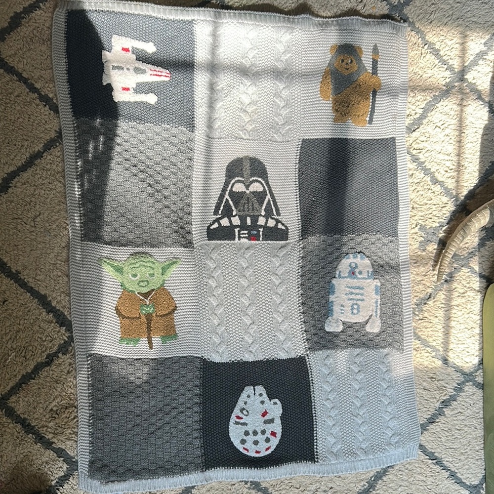 Star Wars Pottery Barn Heirloom Knitted Blanket